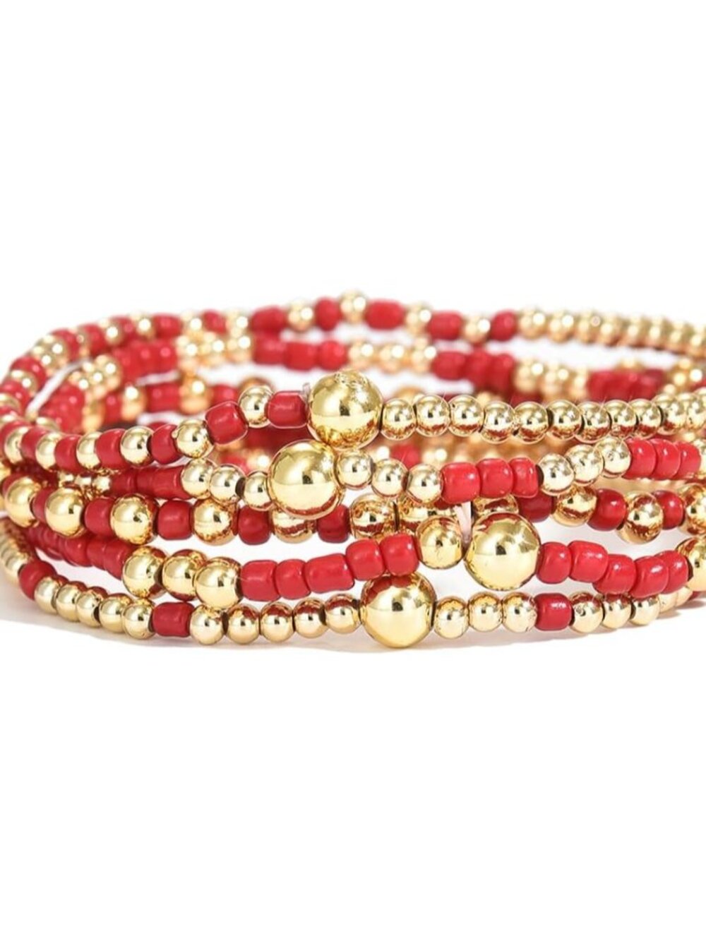 Colorful Heishi Style Layered Beaded Bracelets - Perfect Summer Accessories